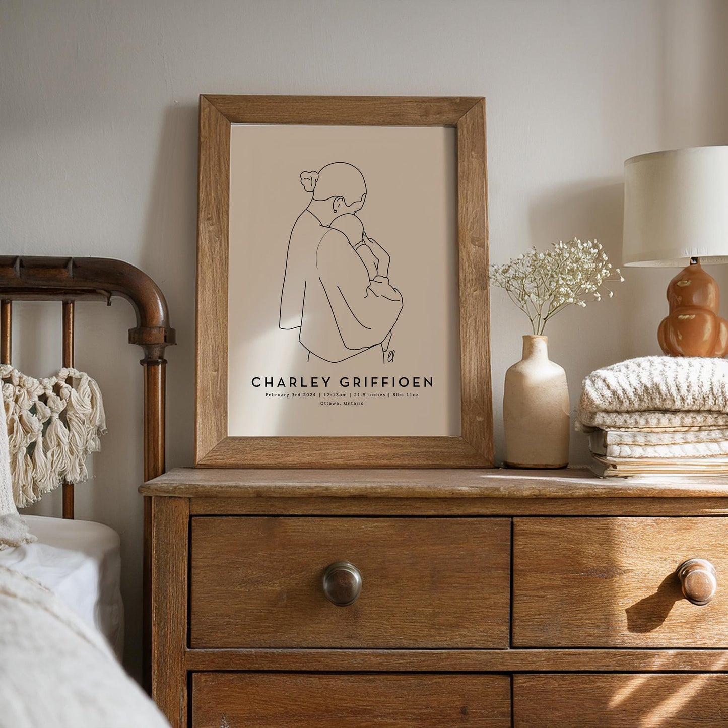 Minimalist Line Custom Portrait (6 day turnaround time)