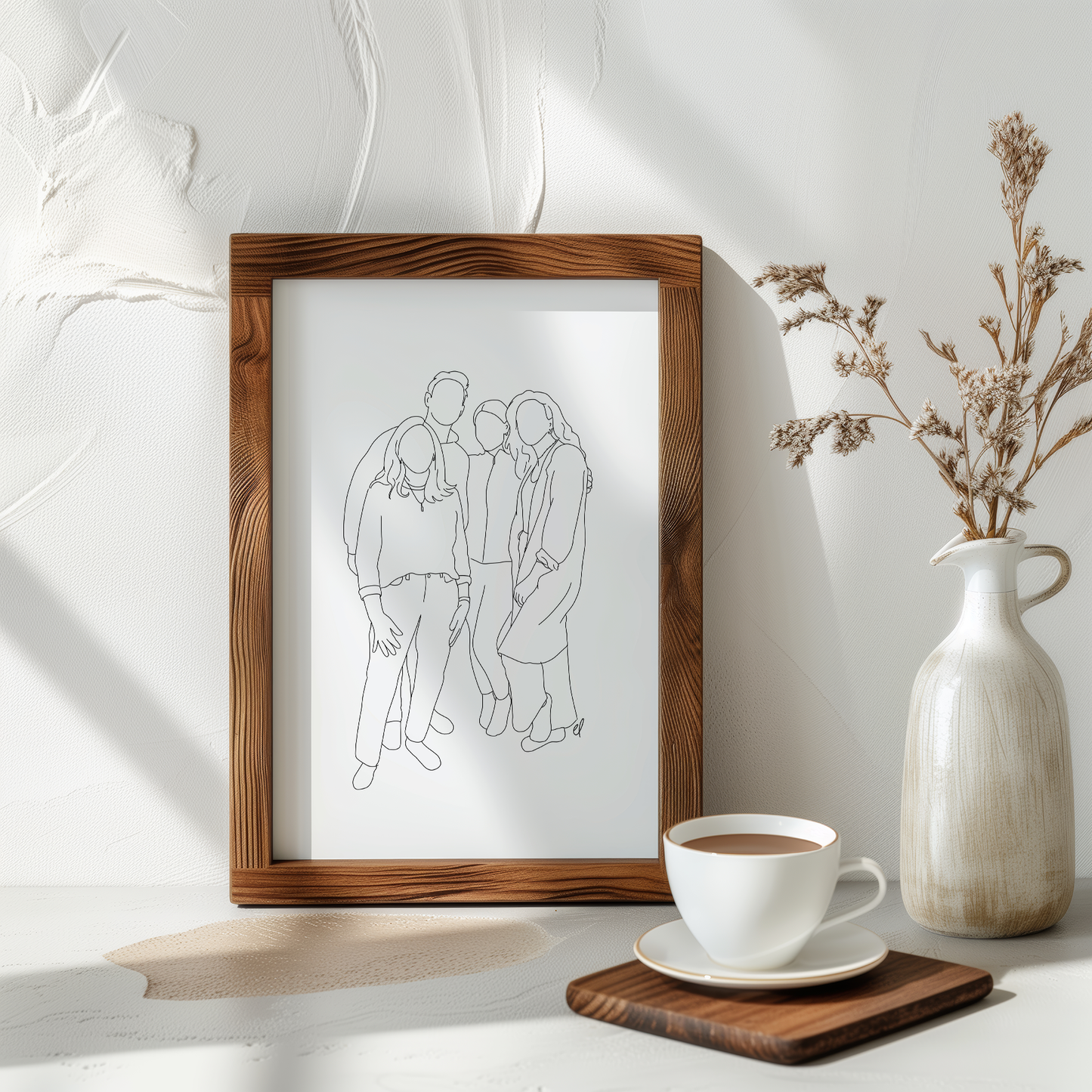 Faceless Line Custom Portrait (48 hour turnaround time)