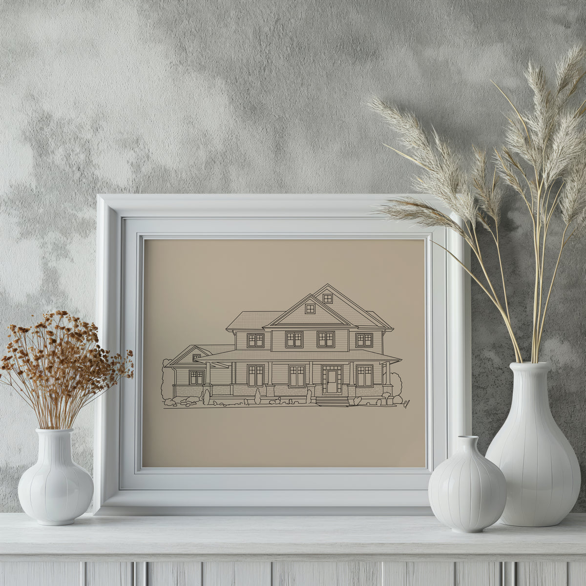 Minimalist Line Custom Portrait | 3-4 day turnaround time