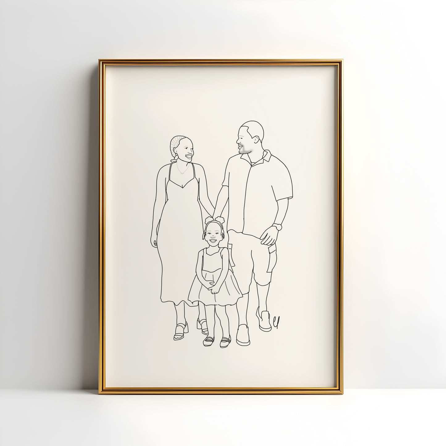 Minimalist Line Custom Portrait (6 day turnaround time)