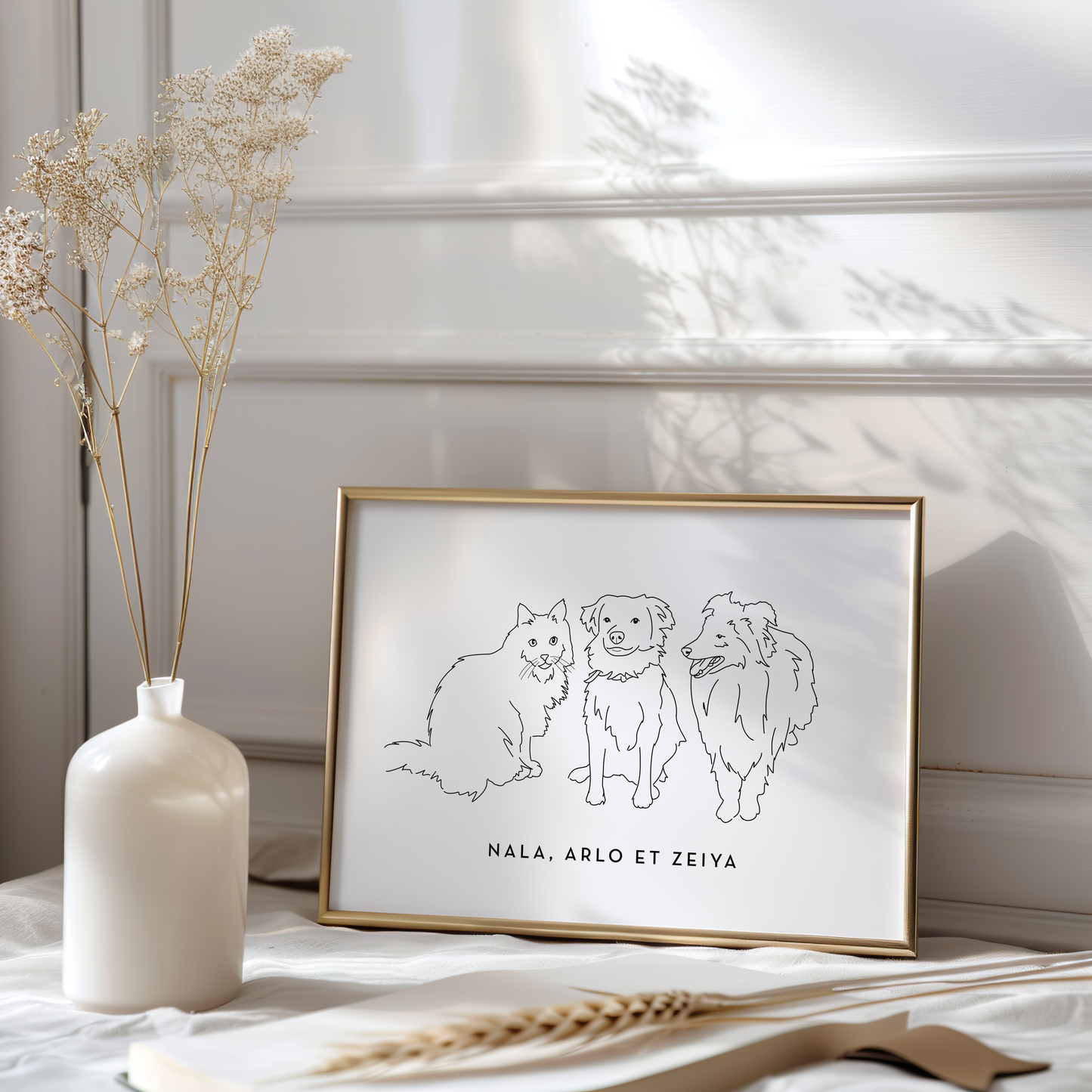 Minimalist Line Custom Portrait (6 day turnaround time)