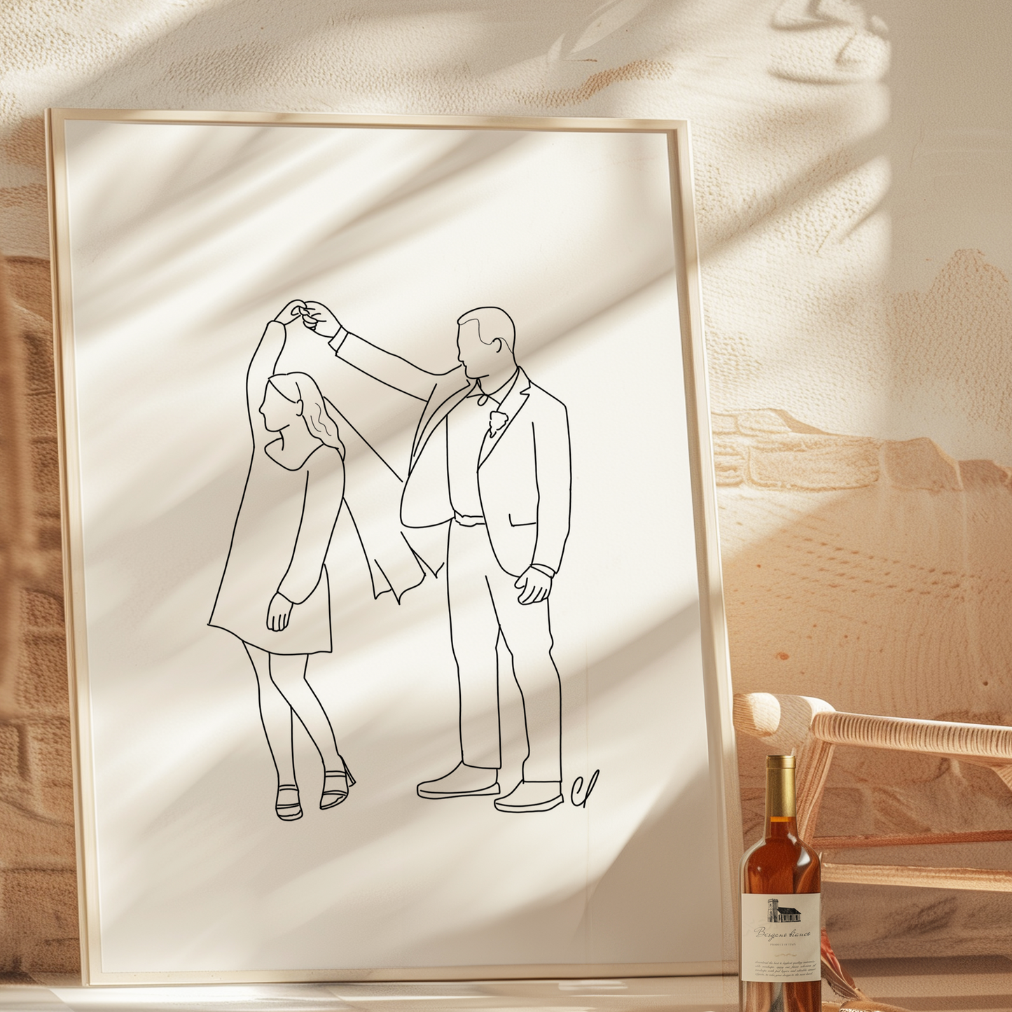 Faceless Line Custom Portrait (48 hour turnaround time)