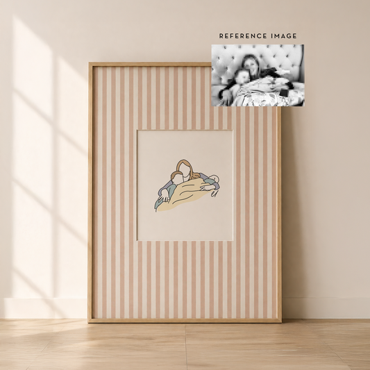 Faceless Line Custom Portrait - 48 hour turnaround time