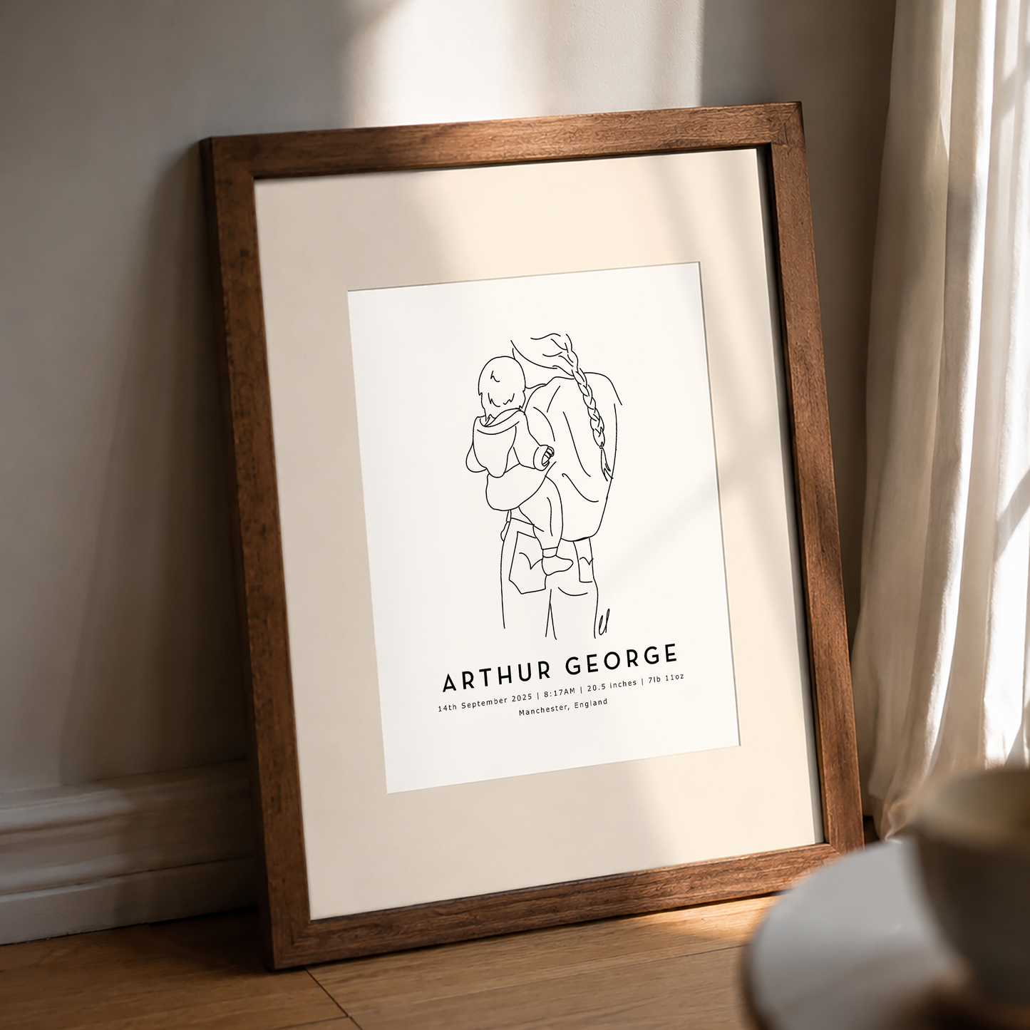 Personalized Mama & Child Portrait