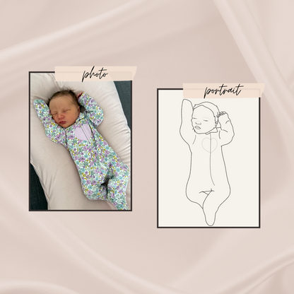 Personalized Baby Stats Portrait (24-48 hour turnaround time)