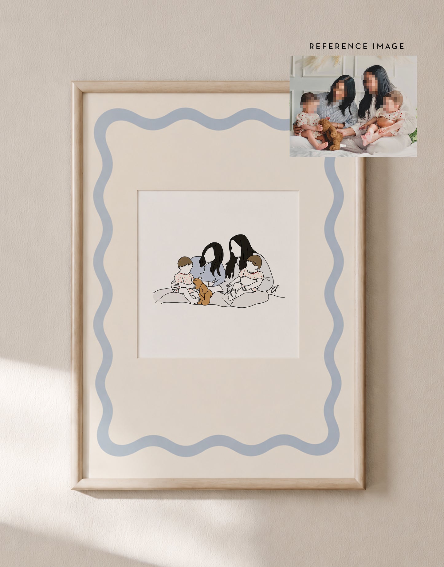 Faceless Line Custom Portrait - 48 hour turnaround time