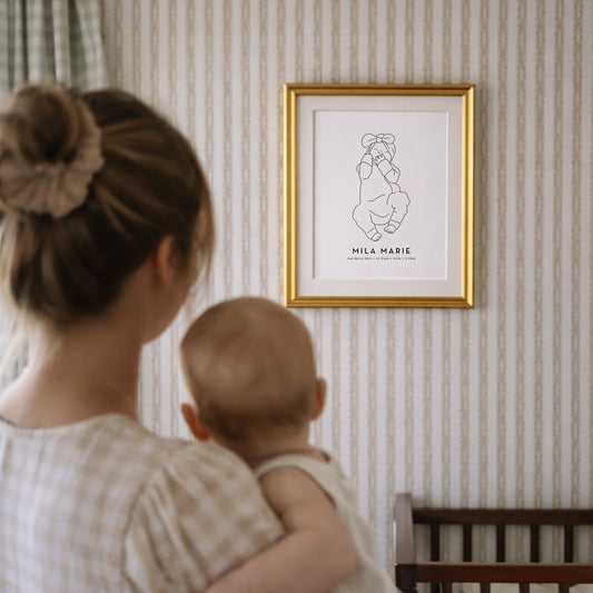 Personalized Baby Stats Portrait - 24-48 hour turnaround time
