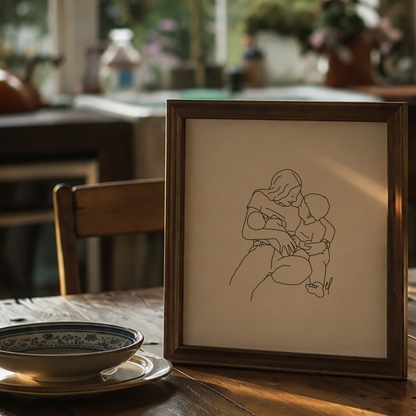 Minimalist Line Custom Portrait | 3-4 day turnaround time