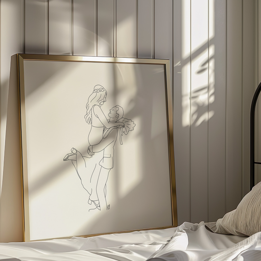 Minimalist Line Custom Portrait | 3-5 day turnaround time